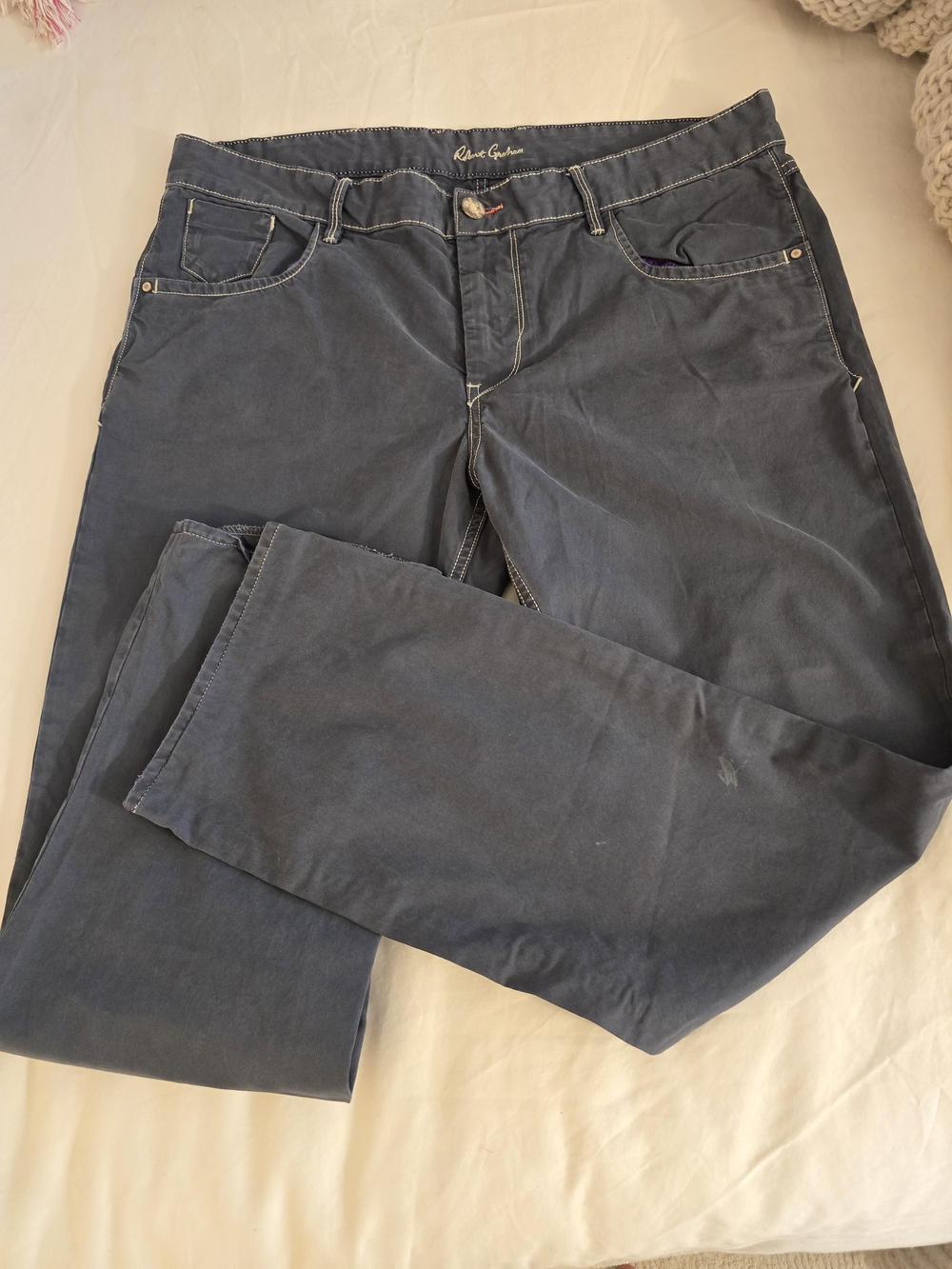 Rene Gruau Navy Casual Pants